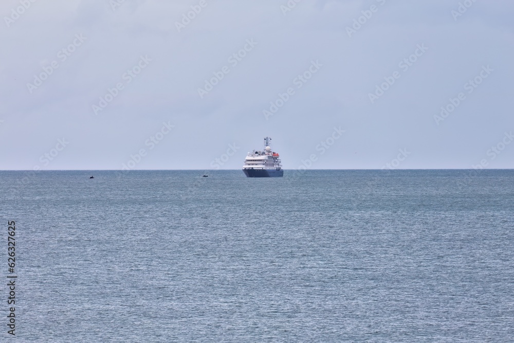 boat in the sea in Llandudno boat in the sea in Llandudno