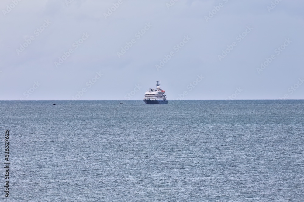 boat in the sea in Llandudno