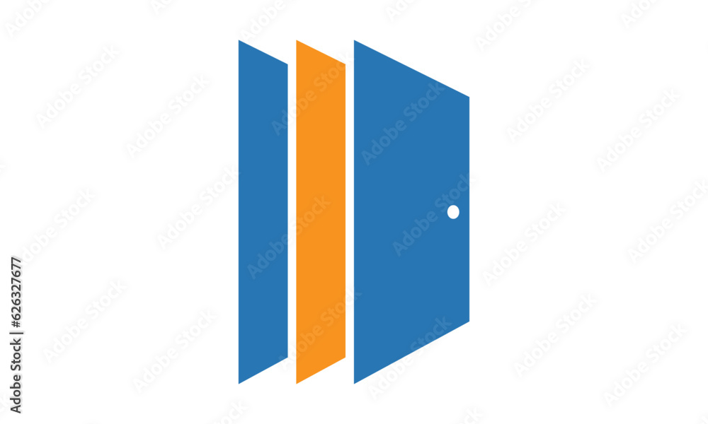 Open door vector icon, exit symbol. Flat sign illustration for web or mobile app Open door vector icon, exit symbol. Flat sign illustration for web or mobile app