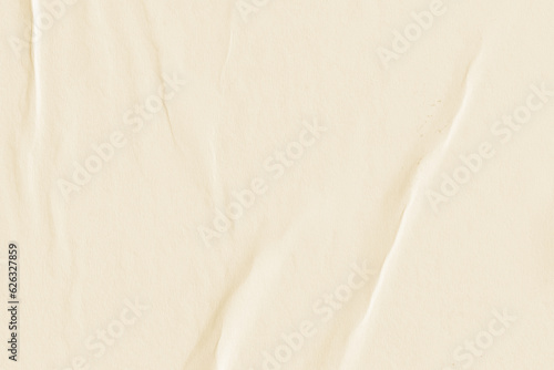 Yellow crinkled paper texture background.