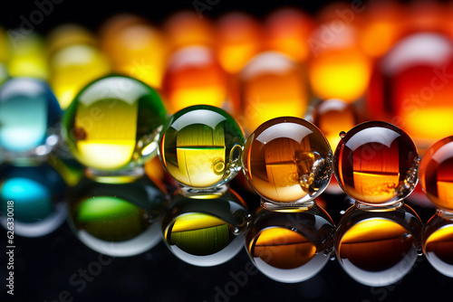 Naklejka background with bubbles