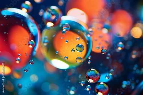Naklejka background with bubbles