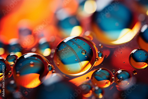 Naklejka background with bubbles