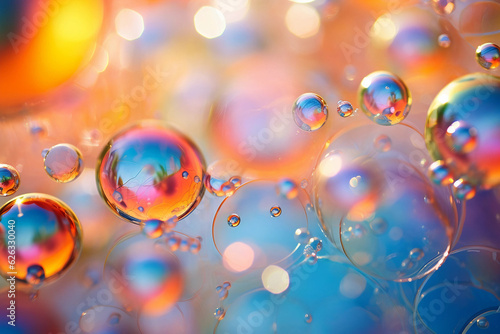 Naklejka abstract background with bubbles