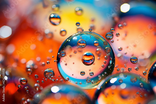 Naklejka water drops background