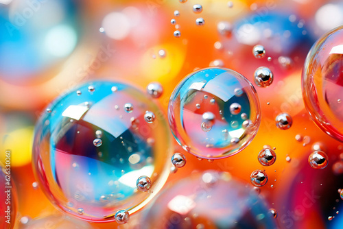 Naklejka background with bubbles