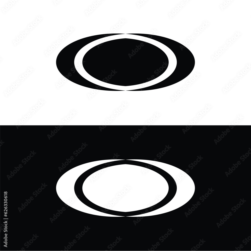 Rectangle vector logo template design Rectangle vector logo template design
