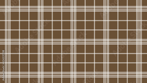 Brown and white plaid checkered pattern