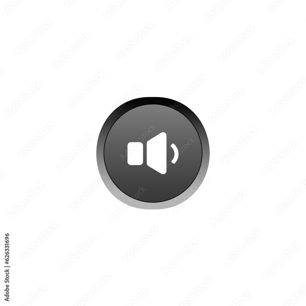 Volume low button icon vector design template and illustration Volume low button icon vector design template and illustration