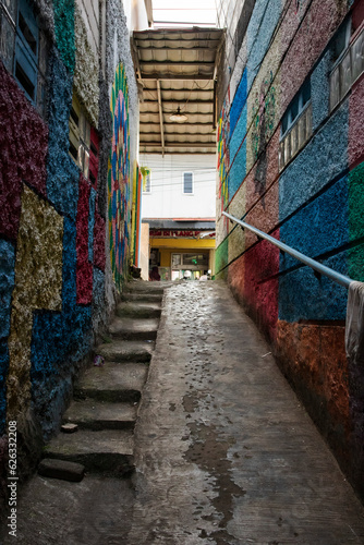 narrow street in the town © sharin