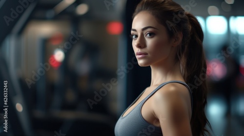 Beautiful young fitness girl in gym. Female fitness. Free Download Beautiful young fitness girl in gym. Female fitness. - GFXLoad
