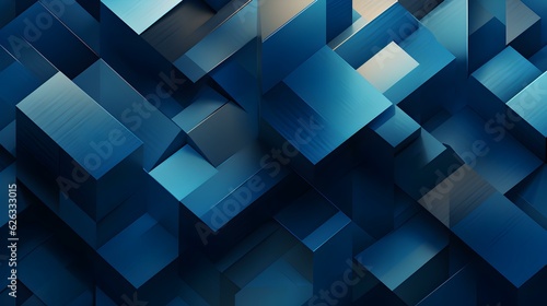 Abstract and Geometrical Texture in Blue Colors. Futuristic Background