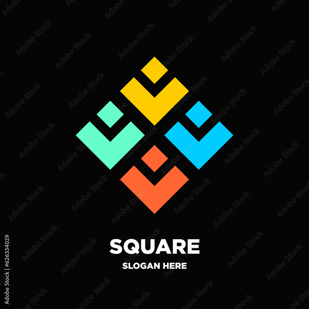 Obraz premium Square logo