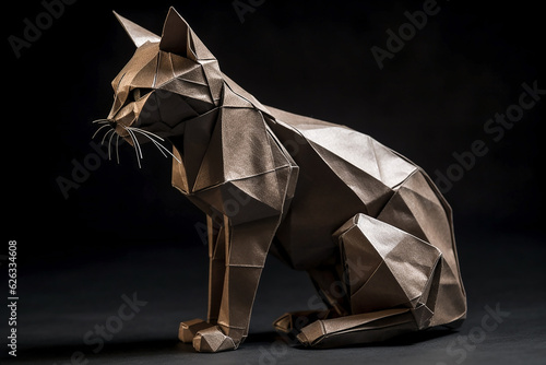 Katzen-Origami, lebensechtKI
