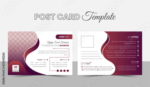 Creative corporate business Modern postcard EDDM design template