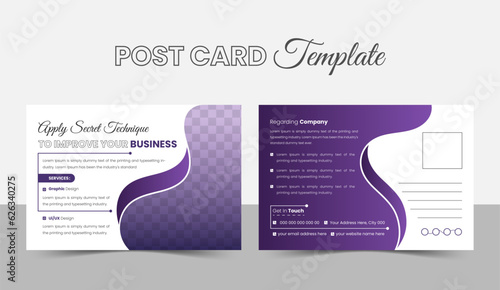 Creative corporate business Modern postcard EDDM design template