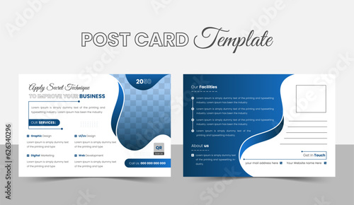 Creative corporate business Modern postcard EDDM design template