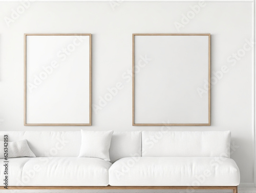 white sofa on a white background