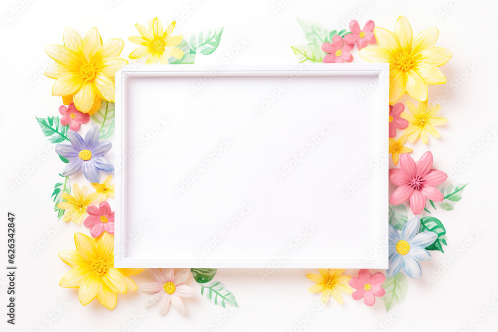 Frame from flowers Frame from flowers