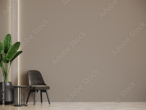 Fotografie Premium living room with chair and black table