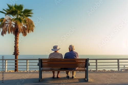 Happy seniors enjoying retirement. Generated ai. © sderbane