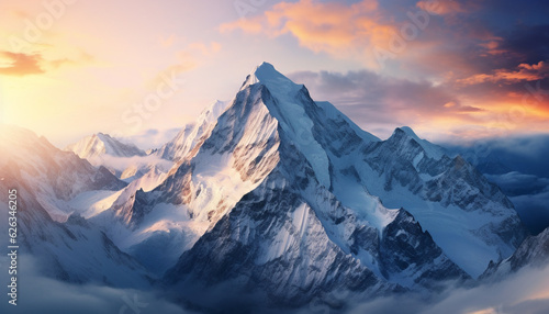 Haute montagne enneigée © Rosekipik