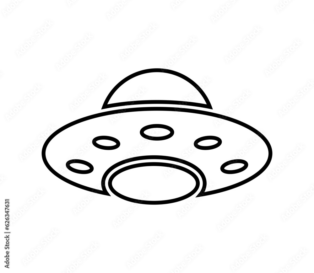 Vector ufo icon. Vector ufo icon.