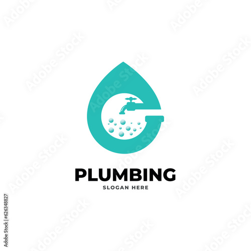 plumbing logo icon vector template.
