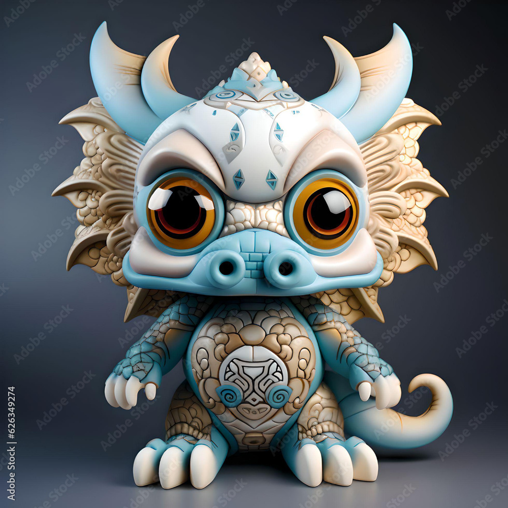 Fototapeta premium Tiny Talons: Whimsical Chronicles of Baby Dragons in the Mystic Vale series