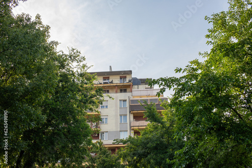 Blocks of flats in residential area.High quality photo.