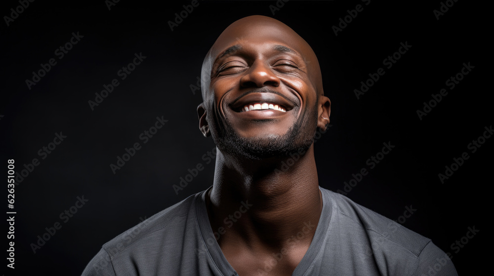 Man during prayer on black background. Man during prayer on black background.