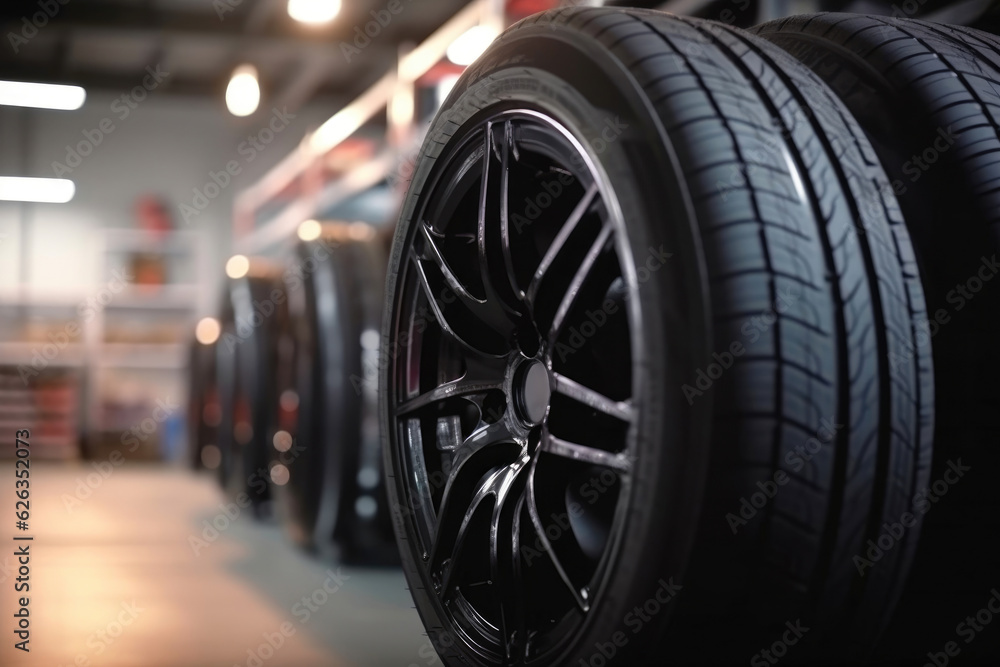 New Tire Added to Car Workshop Storage New Tire Added to Car Workshop Storage