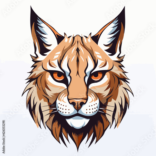 

lynx clipart cartoon vector with white background