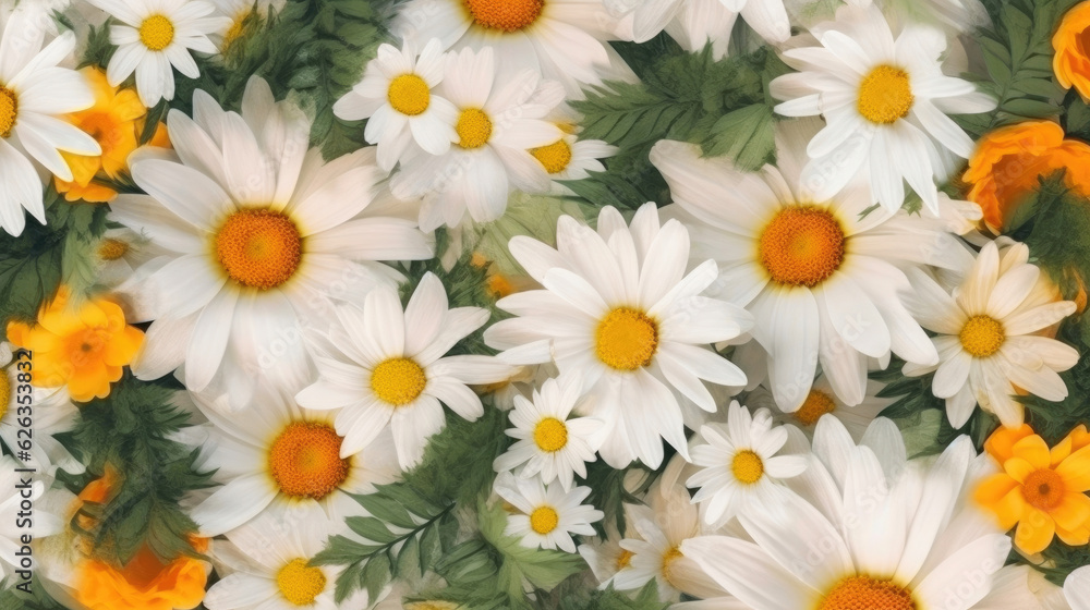 White and Yellow Daisies White and Yellow Daisies