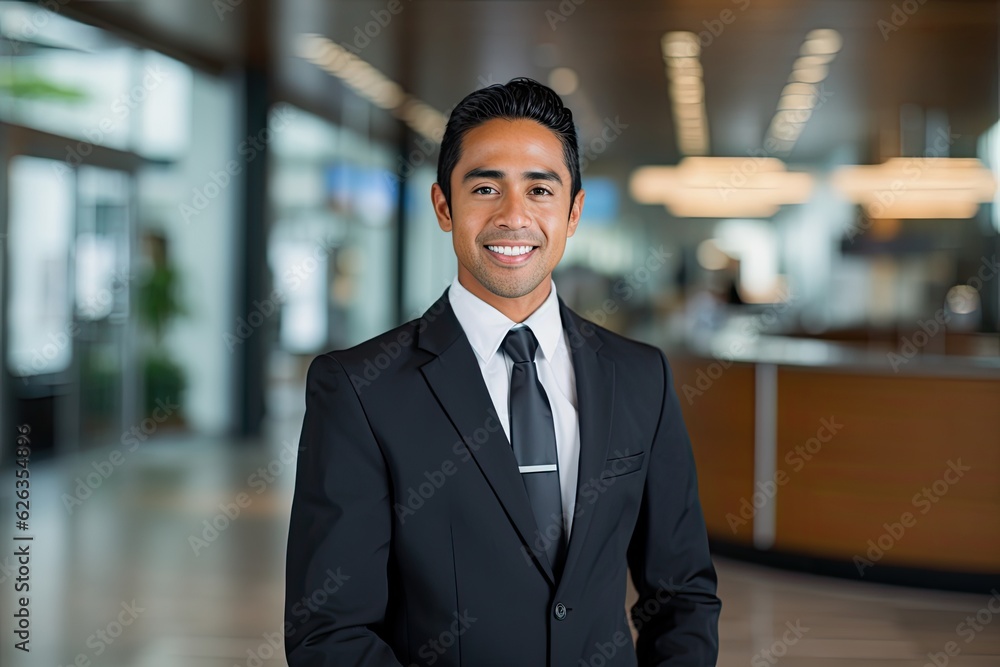 Portrait of a bank manager, business portrait, AI generated Portrait of a bank manager, business portrait, AI generated