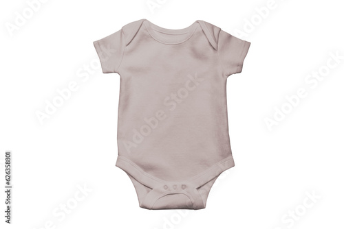 Blank pebble baby bodysuit isolated