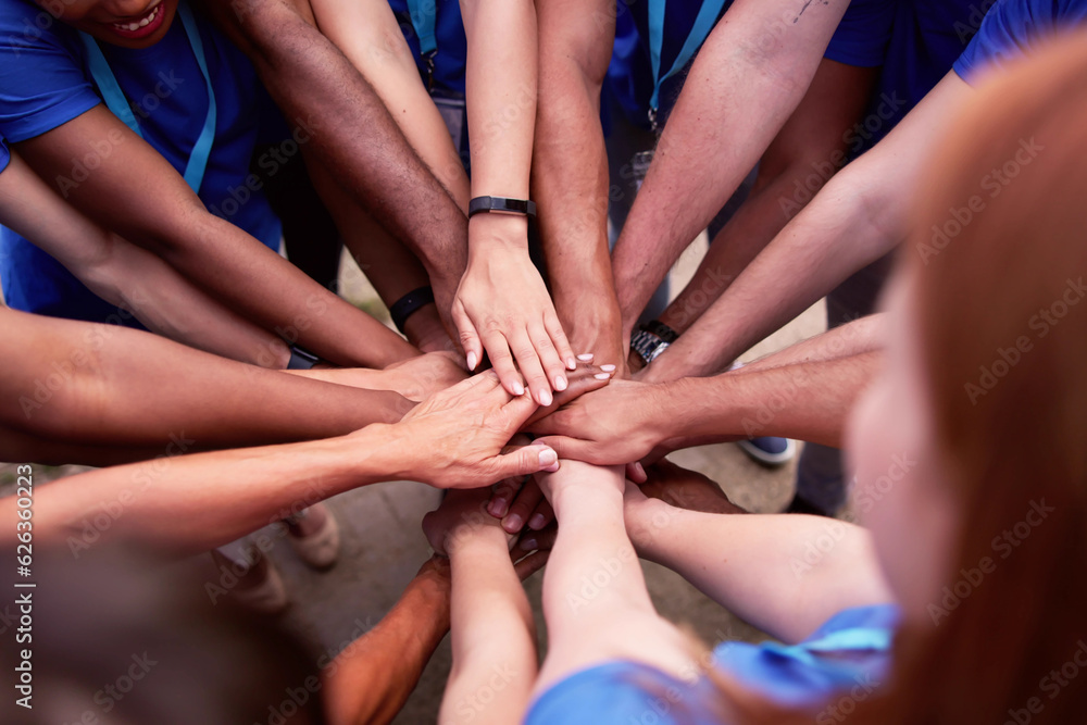 Fototapeta premium Volunteer Social Community Teamwork. Volunteering Unity