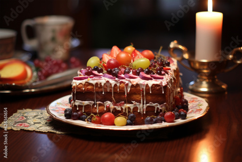 nsatar cake on the guest table