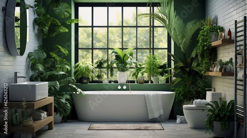  Serene Forest-Inspired Bathroom Retreat in High Quality
