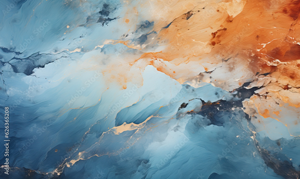 Fototapeta premium Abstract stone texture background, natural pattern in blue color.