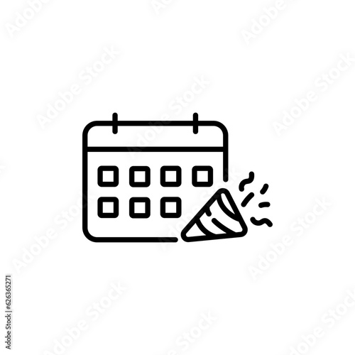 Calendar icon. Element of application icon. Premium quality graphic design. Signs, symbols collection icon for websites, web design, mobile app on white background