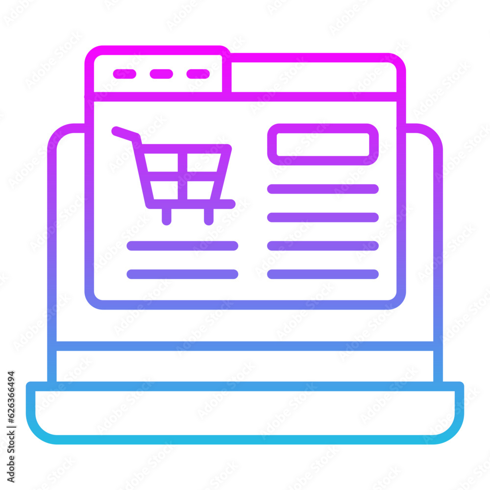 Online Shopping Icon Online Shopping Icon