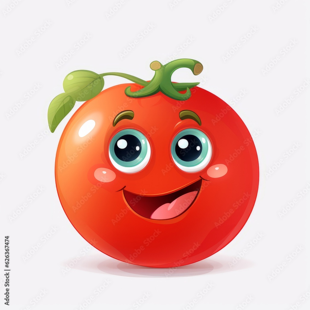 Happy Tomato Cartoon Mascot Happy Tomato Cartoon Mascot