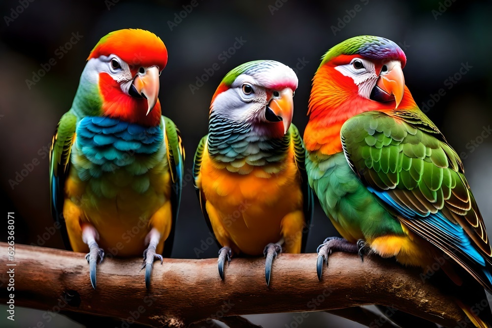 pair of parrots