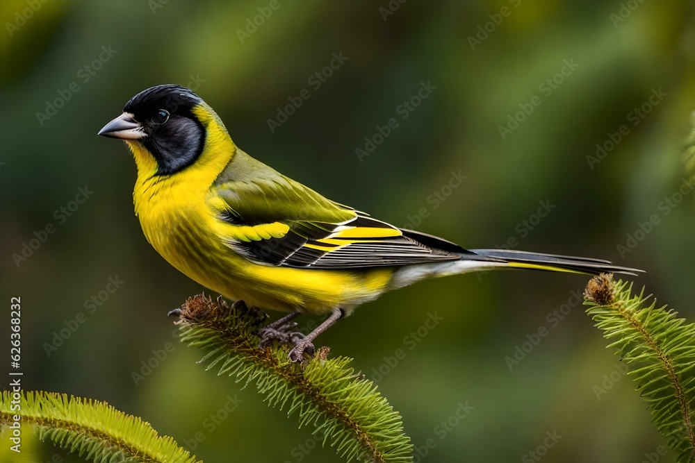 Obraz premium yellow wagtail on a twig