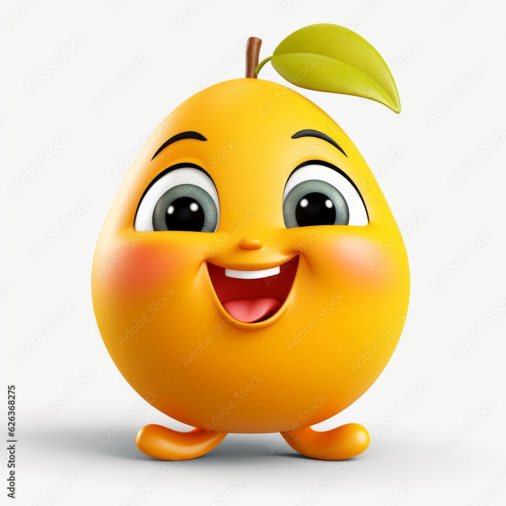 Happy Mango Cartoon Mascot Happy Mango Cartoon Mascot