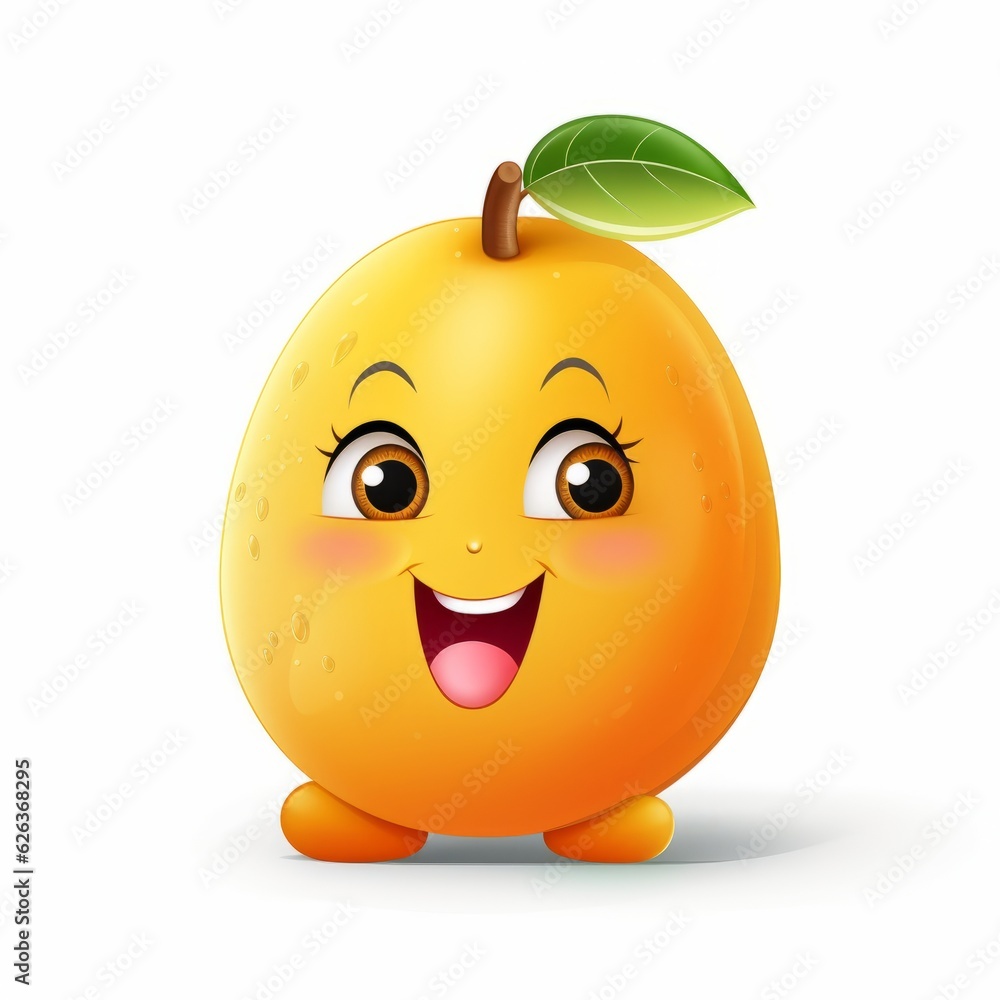Happy Mango Cartoon Mascot Happy Mango Cartoon Mascot