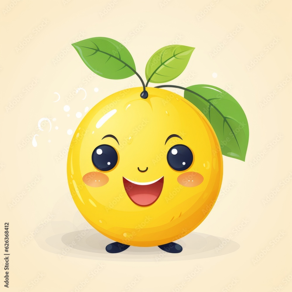 Happy Lemon Cartoon Mascot Happy Lemon Cartoon Mascot