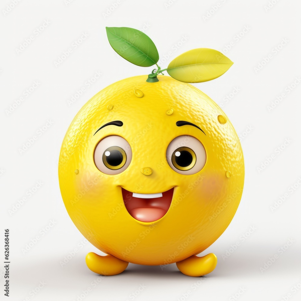 Happy Lemon Cartoon Mascot Happy Lemon Cartoon Mascot