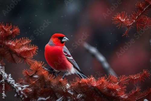 robin in the snow